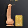 G-VIBE - GREAL MINI VIBRATEUR GODE NATUREL SILICONE