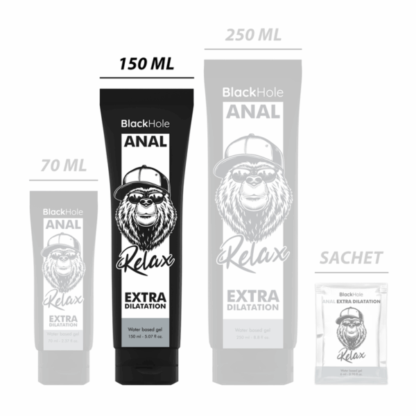 BLACK HOLE - GEL À BASE DEAU DILATATION ANALE 150 ML