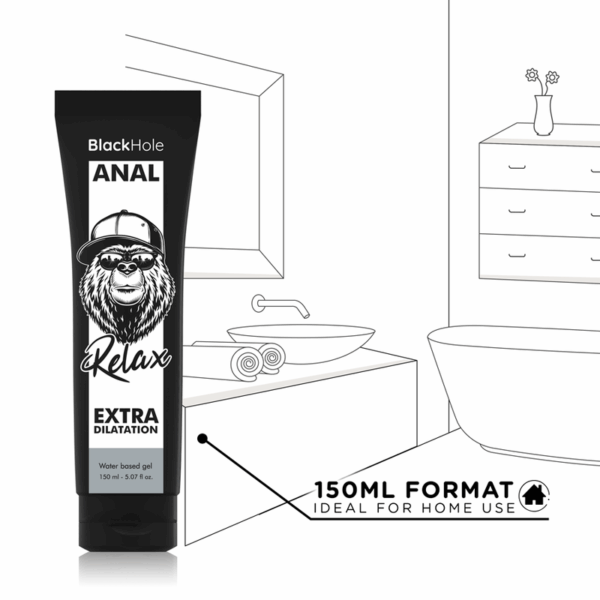 BLACK HOLE - GEL À BASE DEAU DILATATION ANALE 150 ML