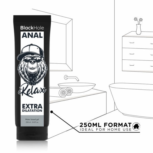 BLACK HOLE - GEL À BASE DEAU DILATATION ANALE 250 ML