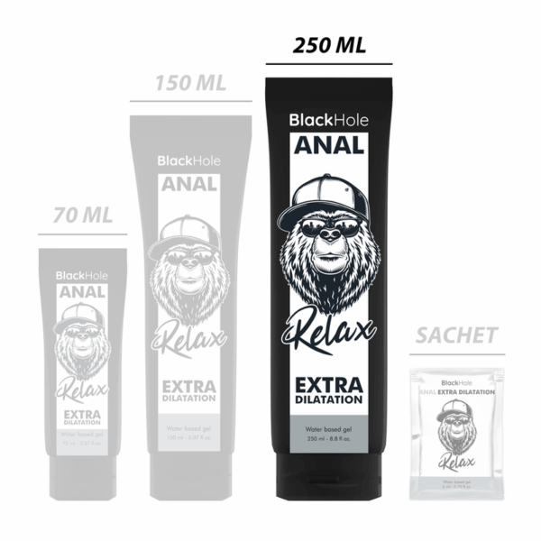 BLACK HOLE - GEL À BASE DEAU DILATATION ANALE 250 ML