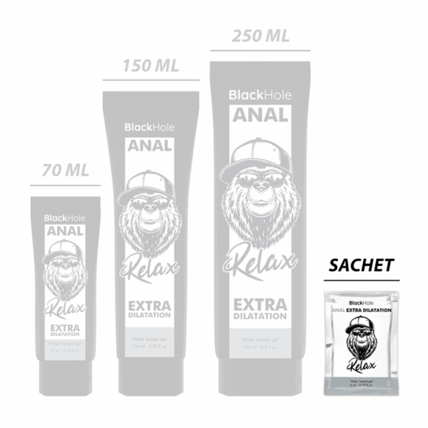BLACK HOLE - GEL À BASE DEAU EXTRA DILATATION 6 ML DOSE UNIQUE
