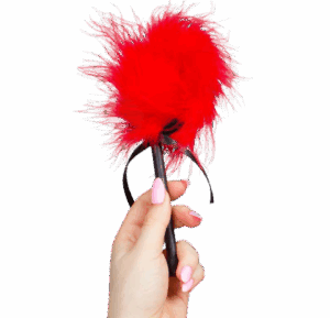 SECRETPLAY - DUSTER DE MARABOU ROUGE