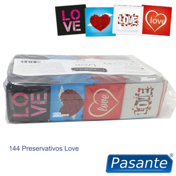 img_154865_2a0580745bc489906a12c37569082621_1.jpg PASANTE - PRÉSERVATIFS LOVE BAG 144 UNITÉS