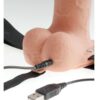 FETISH FANTASY SERIES - HARNAIS RÉGLABLE PÉNIS RÉALISTE AVEC BALLES RECHARGEABLES ET VIBRATEUR 23 CM