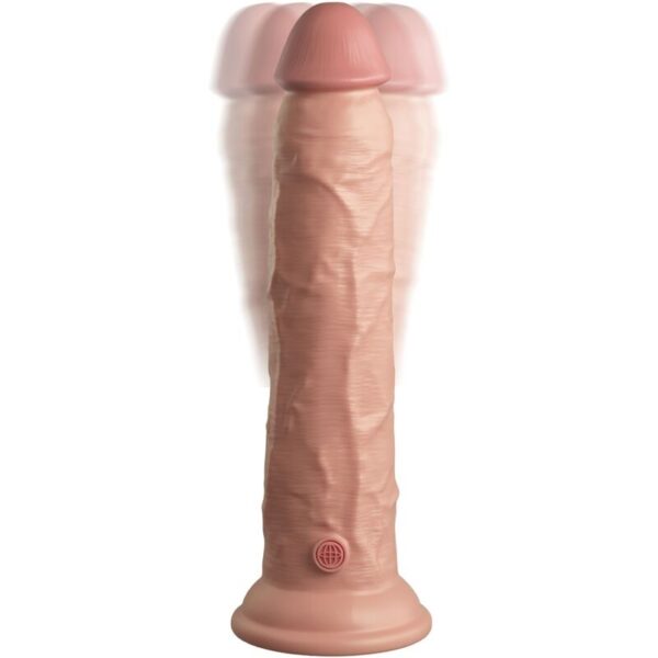 KING COCK - ELITE VIBRATEUR GODE RÉALISTE  TÉLÉCOMMANDE EN SILICONE 23 CM