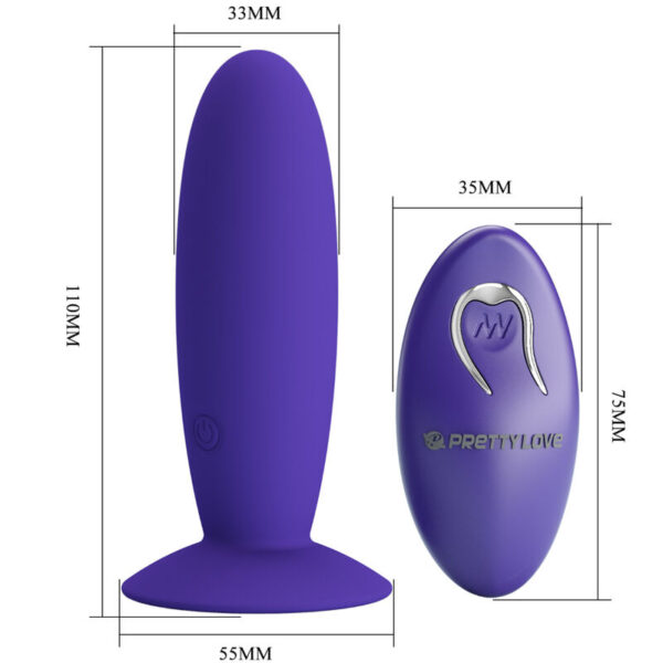img_158090_be3733f32280867d6e8b89c2868377c7_1.jpg PRETTY LOVE - VIBRATEUR ANAL YOUTH PLUG TÉLÉCOMMANDE VIOLET