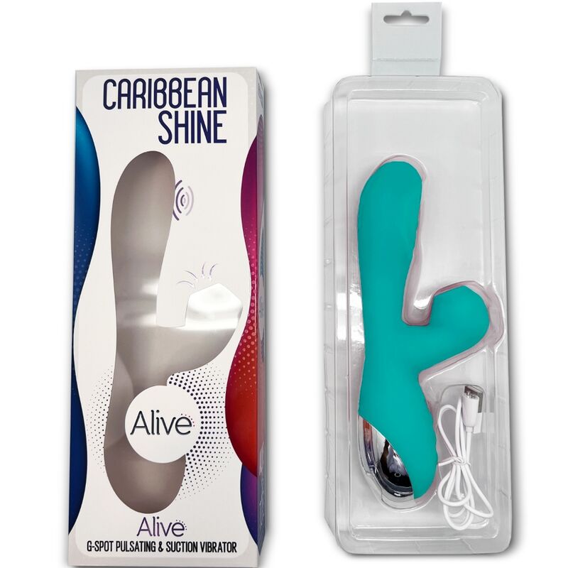 ALIVE - VIBRATEUR ET ASPIRATION CARIBBEAN SHINE BLEU