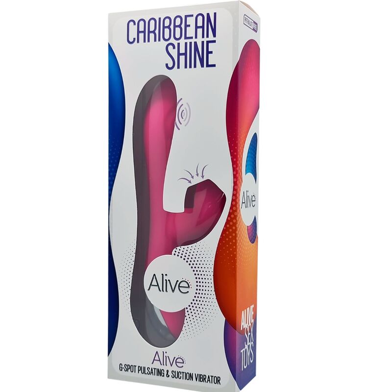 ALIVE - CARIBBEAN SHINE VIBRATEUR ET VENTOUSE FUCHSIA