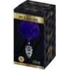 ALIVE - PLUG DE PLAISIR ANAL SPIRAL METAL FLUFFY VIOLET FONCÉ TAILLE S