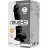 SILEXD - MODÈLE 1 PÉNIS RÉALISTE PREMIUM SILEXPAN SILICONE NOIR 17.5 CM