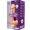 SILEXD - MODÈLE 1 VIBRATEUR PÉNIS RÉALISTE SILICONE PREMIUM SILEXPAN TÉLÉCOMMANDE 21.8 CM