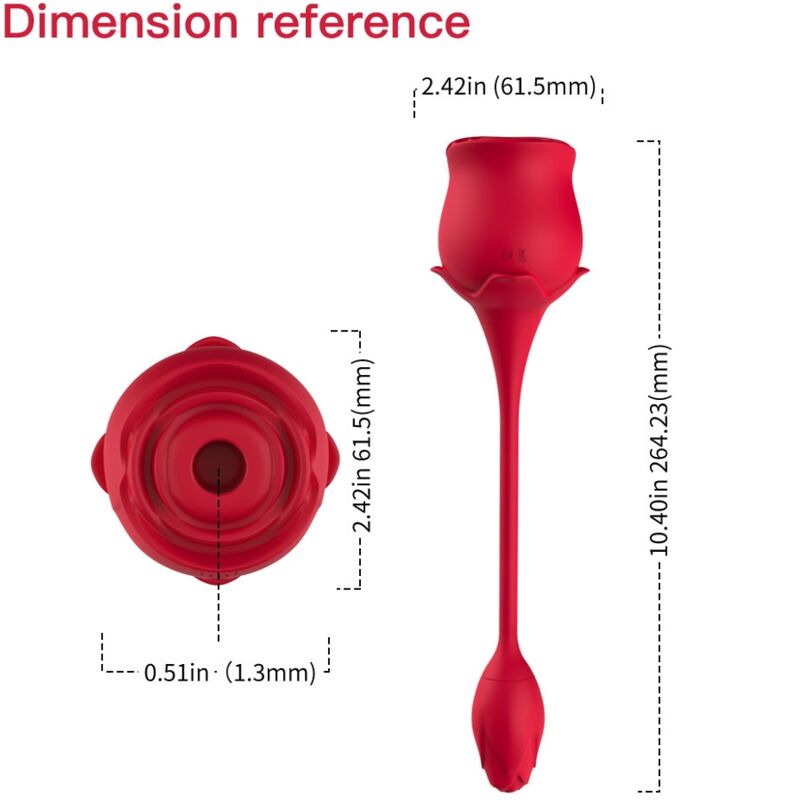 img_163620_5d3457d0baf05f03e0a3b2931a30d6db_1.jpg ARMONY - ASPIRATEUR ET VIBRATEUR DE CLITORIS ROSE 10 MODES ROUGE