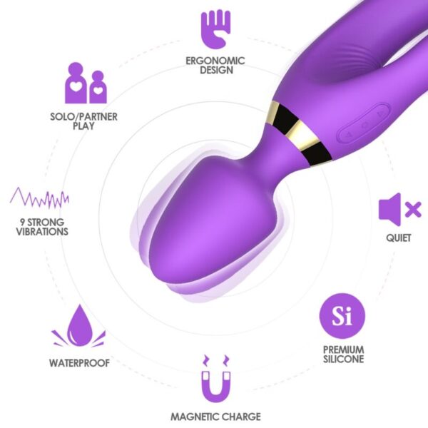 ARMONY - MASSEUR  VIBRATEUR LAPIN VIOLET