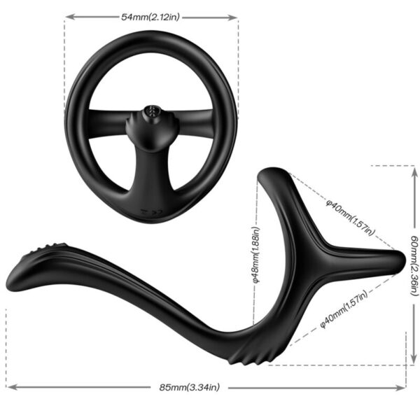 img_163989_9cf6a2fa3b9ef465490716d3103482f2_1.jpg ARMONY - ANNEAU ANAL DOUBLE TRÉSOR NOIR