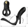 ARMONY - VIBRATEUR JUMPER RING POUR COUPLES  PLUG ANAL NOIR