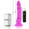 DIVERSIA - DILDO VIBRANT FLEXIBLE VIOLET 21 CM -O- 4.9 CM