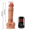 CYBER SILICOCK - DONG EN SILICONE LIQUIDE DOUX ULTRA RÉALISTE 20.5 CM -O- 4.1 CM