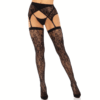 LEG AVENUE - CUISSES DENTELLES  JARRETELLES NOIR