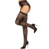 LEG AVENUE - CUISSES DENTELLES  JARRETELLES NOIR