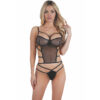 LIVCO CORSETTI FASHION - JUPE AURORA LC90727 + CULOTTE NOIRE S/M