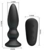MR PLAY - PUISSANT VIBRATEUR TÉLÉCOMMANDE PLUG ANAL NOIR