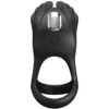 PRETTY LOVE - SILAS ANNEAU PÉNIS VIBRANT 7 VIBRATIONS SILICONE NOIR