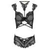 LIVCO CORSETTI FASHION - PALMENOM LC 90614 SUJETADOR + PANTY NEGRO
