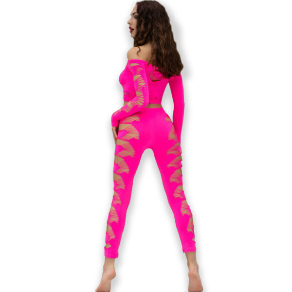 CHILIROSE - CR 4632 HAUT  PANTALON FUCHSIA S/L