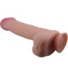 PRETTY LOVE - SÉRIE SLIDING SKIN GODE RÉALISTE AVEC VENTOUSE SLIDING SKIN MARRON 26 CM