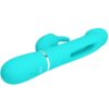 PRETTY LOVE - VIBRATEUR DEJON RABBIT 3 EN 1 MULTIFONCTION VERT AQUA