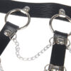 SUBBLIME - HARNAIS POITRINE CHAÎNE S EN CUIR NOIR TAILLE UNIQUE