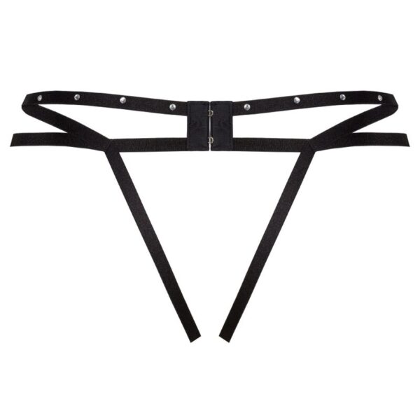 LIVCO CORSETTI FASHION - NOMADE TANGA CROTCHLESS NEGRO