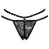 LIVCO CORSETTI FASHION - NOMADE TANGA CROTCHLESS NEGRO
