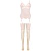 LIVCO CORSETTI FASHION - ENSEMBLE PERSINNE PÊCHE CORSET + CULOTTE + BAS
