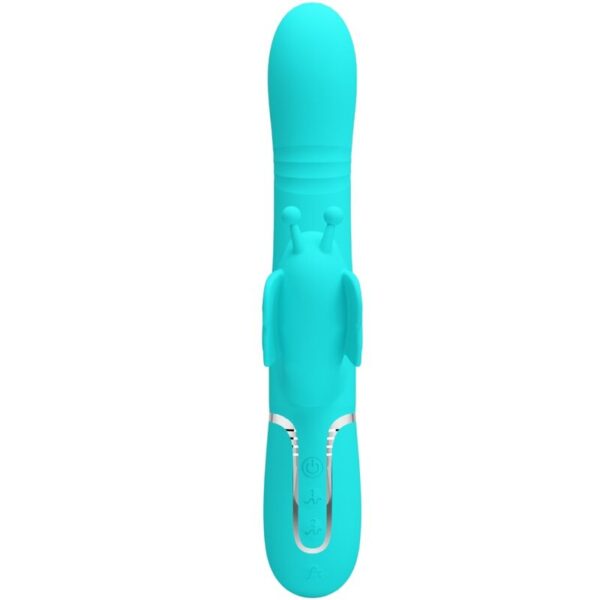 img_179363_37c15ecc9c3681d6f18dcb6cfca5c1cd_1.jpg PRETTY LOVE - VIBRATEUR MULTIFONCTION LAPIN 4 EN 1 PAPILLON AQUA VERT