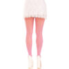 LEG AVENUE - MEDIAS CON ABERTURAS CORAZON  LAZOS ROSA