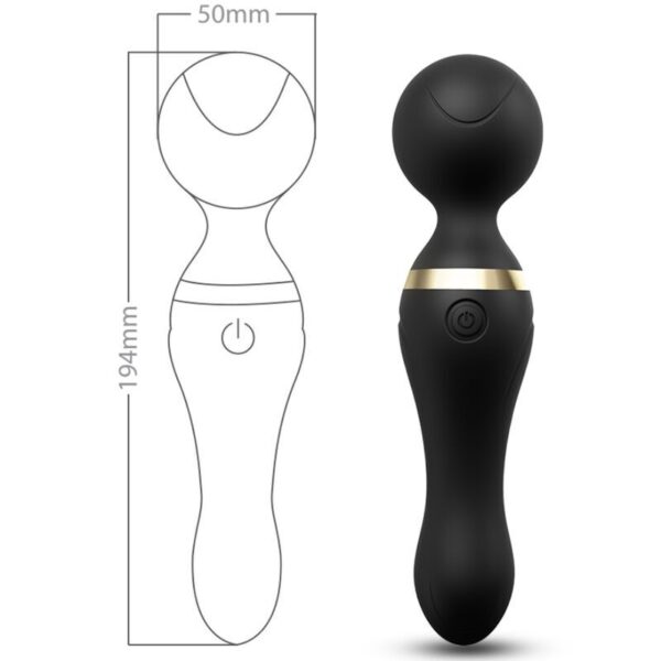 ARMONY - FREEZA MASSAGER  VIBRATEUR TÊTE SUPER FLEXIBLE NOIR