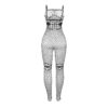 SUBBLIME - 952112 BODYSTOCKING RESILLE AVEC DETAILS SUR LA POITRINE ET LE VENTRE NOIR TAILLE UNIQUE