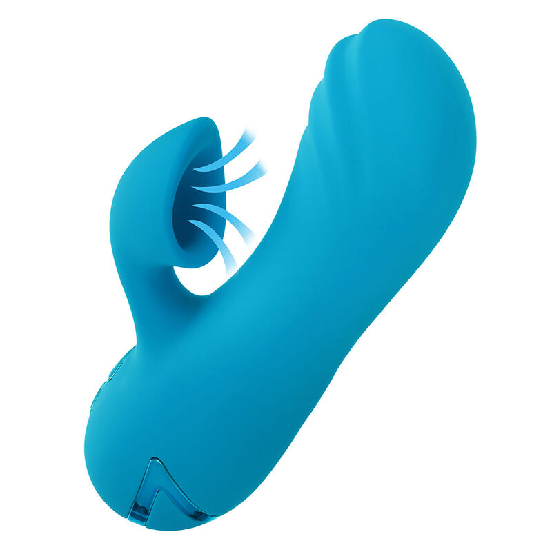 CALEXOTICS - SUNSET BEACH SEDUCER VIBRATEUR  STIMULATEUR 10 FONCTIONS BLEU