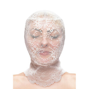 NS NOVELTIES - FETISH  FASHION CAGOULE EN DENTELLE BLANCHE