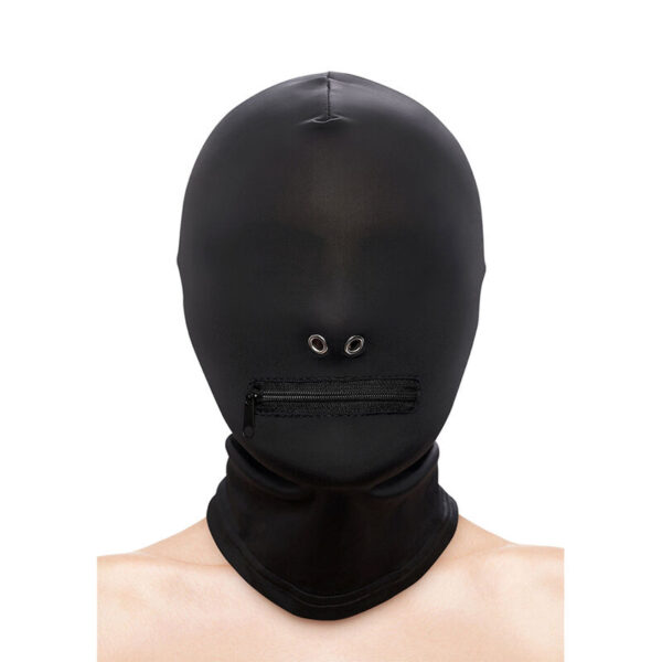 NS NOVELTIES - FETISH  FASHION CAGOULE FERMÉE À FERMETURE ÉCLAIR NYLON NOIR