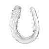 KING COCK - DOUBLE TROUBLE DOUBLE GODE 33 CM TRANSPARENT
