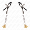 KINK - PINCES À TÉLÉMON PENDENTIF CLOCHE OR 6 CM