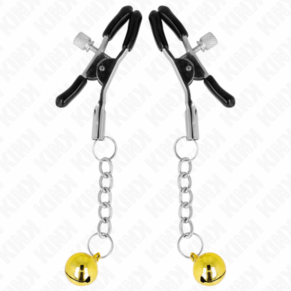 KINK - PINCES À METON PENDENTIF JINGLE BELL OR 6 CM