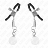 KINK - PINCES À METON BILLES DE VERRE ARGENT 6 CM