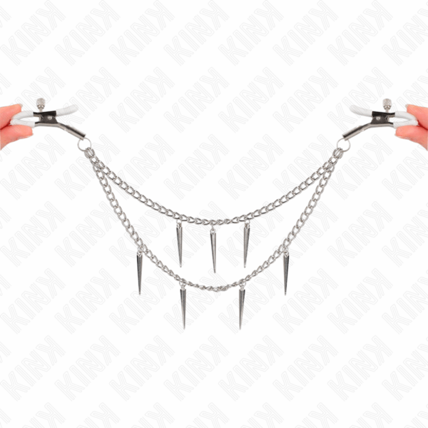 KINK - PINCES À METELIER AVEC CHAÎNES À POINTES 30 CM