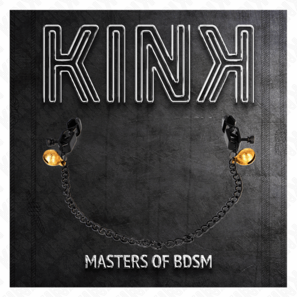 KINK - PINCES À METON CHAÎNE PLATE ET CLOCHE ARGENT 30 CM