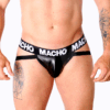 MACHO - MX25NC JOCK CUERO NEGRO