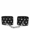 KINK - APPAREILS DE RETENUE POIGNETS AVEC FERMETURE PRESSION PLEINE DE RIVETS NOIR AJUSTABLE 19-24 CM X 5,5 CM